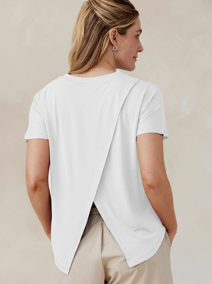 Uptown Luxe Cross Back T-Shirt