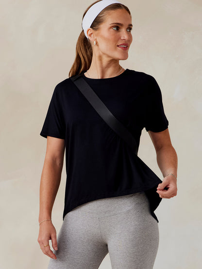 Uptown Luxe Cross Back T-Shirt