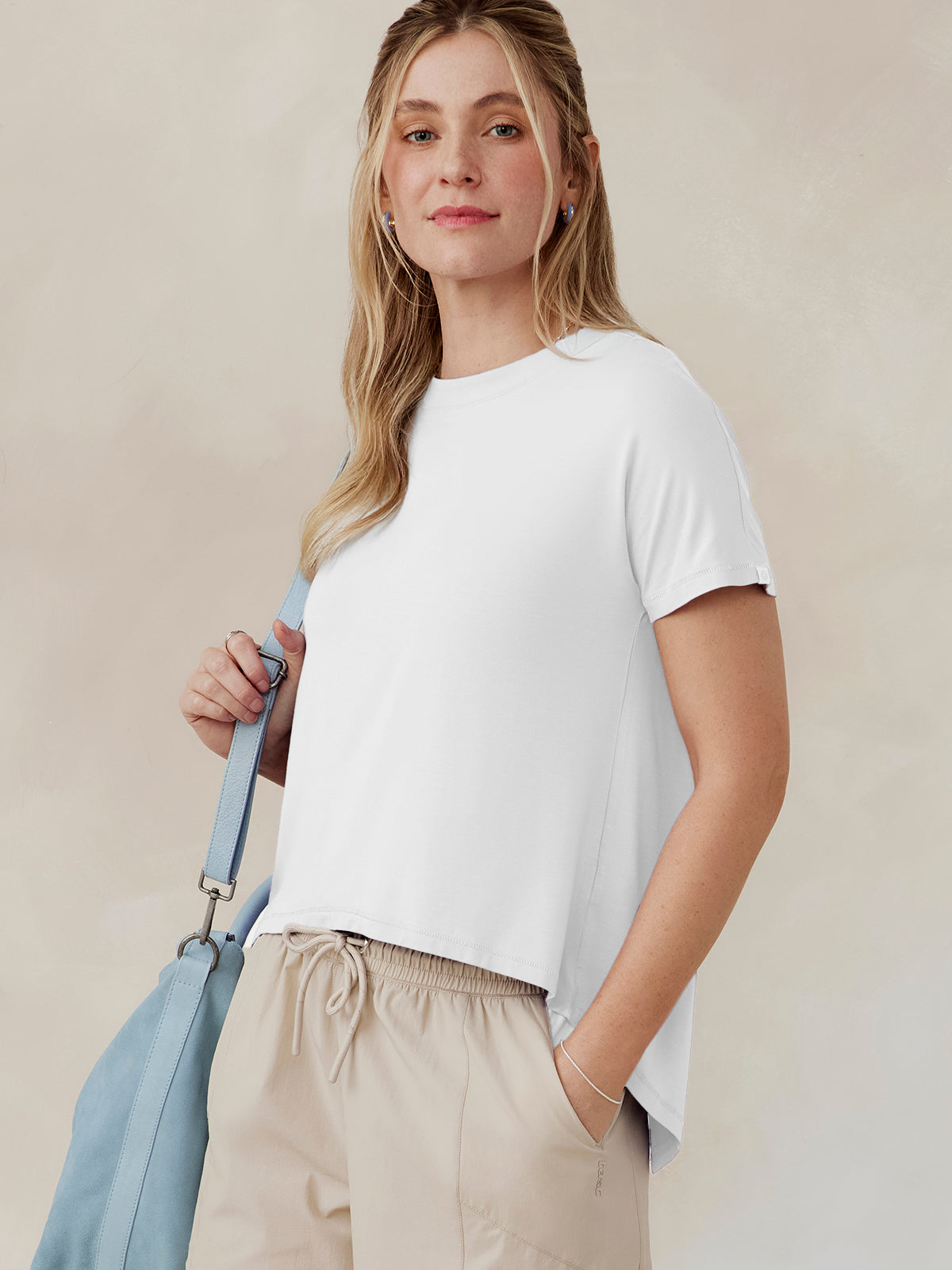 Uptown Luxe Cross Back T-Shirt